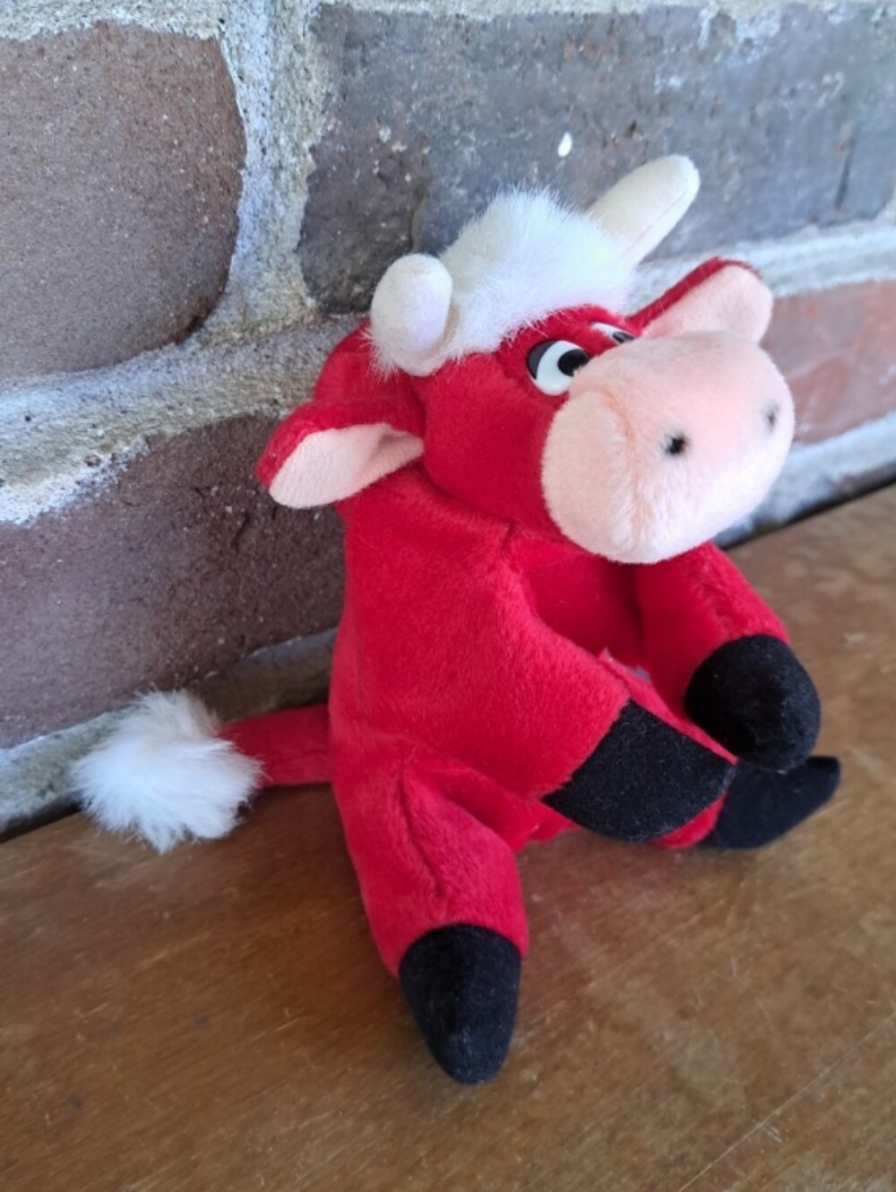 Vintage 1997 Bandito Bull Beanie Bopper Plush Toy